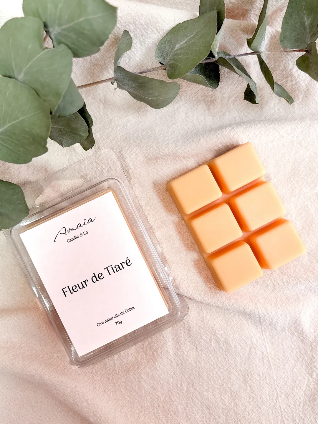 Fondant fleur de tiaré Amaïa bougie sillingy